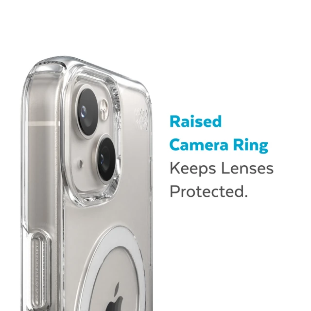 Чохол Speck Presidio Perfect-Clear для iPhone 14 Plus Clear White with MagSafe (840168524037)