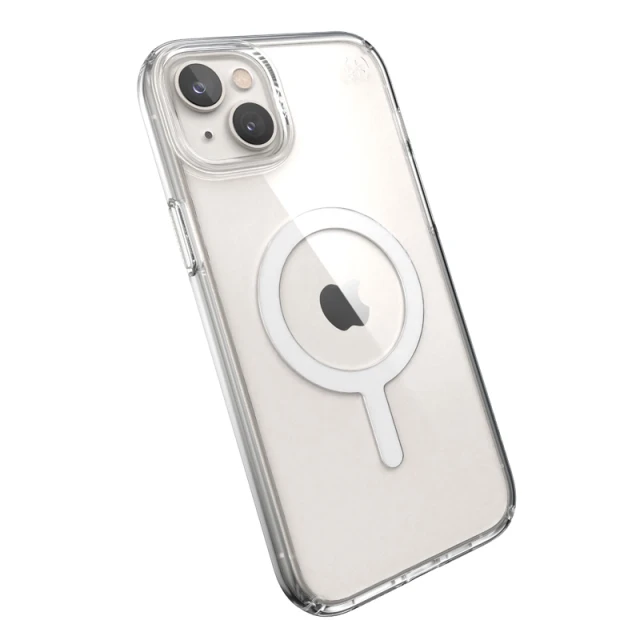 Чохол Speck Presidio Perfect-Clear для iPhone 14 Plus Clear White with MagSafe (840168524037)