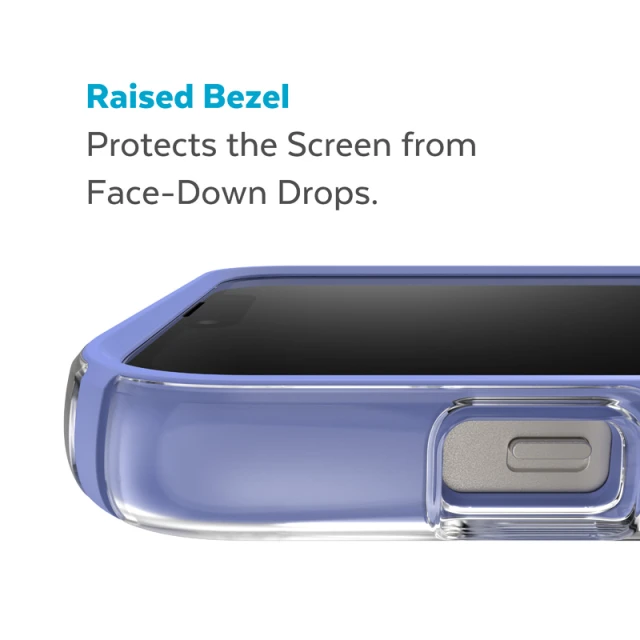 Чохол Speck Presidio Perfect-Clear with Impact Geometry для iPhone 14 Plus Clear Grounded Purple (840168524211)