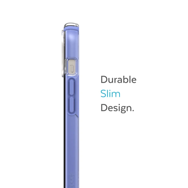 Чохол Speck Presidio Perfect-Clear with Impact Geometry для iPhone 14 Plus Clear Grounded Purple (840168524211)