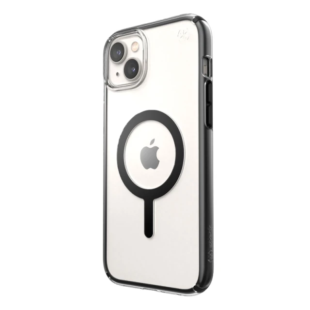 Чохол Speck Presidio Perfect-Clear with Impact Geometry для iPhone 14 Plus Clear Black with MagSafe (840168524235)