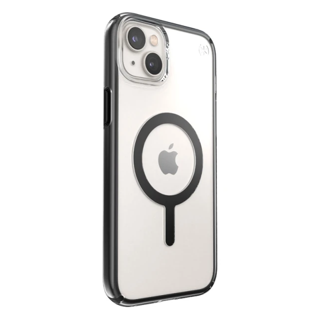 Чохол Speck Presidio Perfect-Clear with Impact Geometry для iPhone 14 Plus Clear Black with MagSafe (840168524235)
