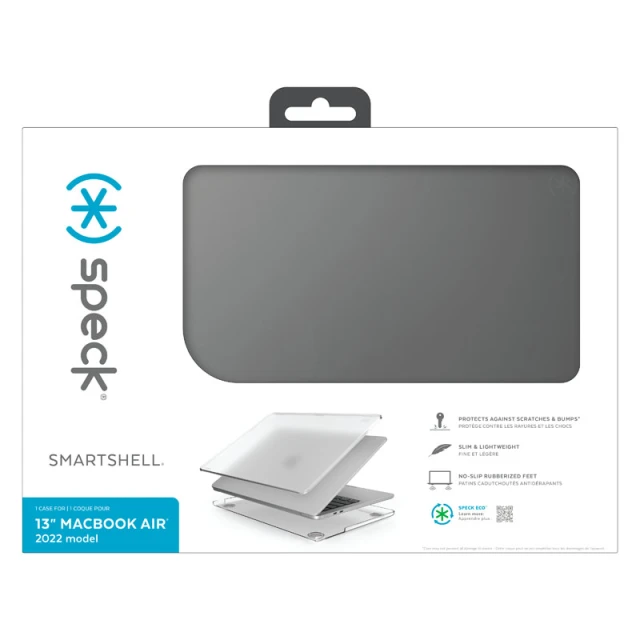 Чохол Speck SmartShell для MacBook Air 13.6 M2 | M3 | M4 (2022-2025) Obsidian (840168528134)