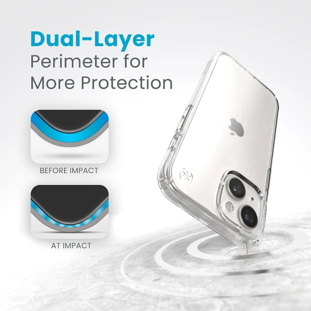 Чохол Speck Presidio Perfect-Clear для iPhone 15 | 14 | 13 Clear (150440-5085)