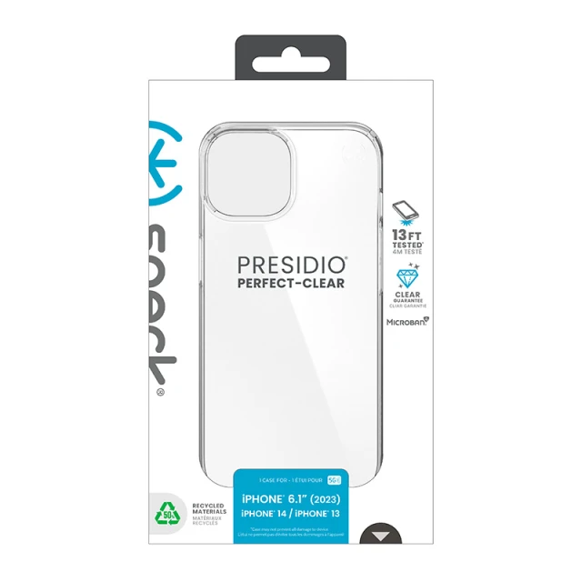 Чохол Speck Presidio Perfect-Clear для iPhone 15 | 14 | 13 Clear (150440-5085)