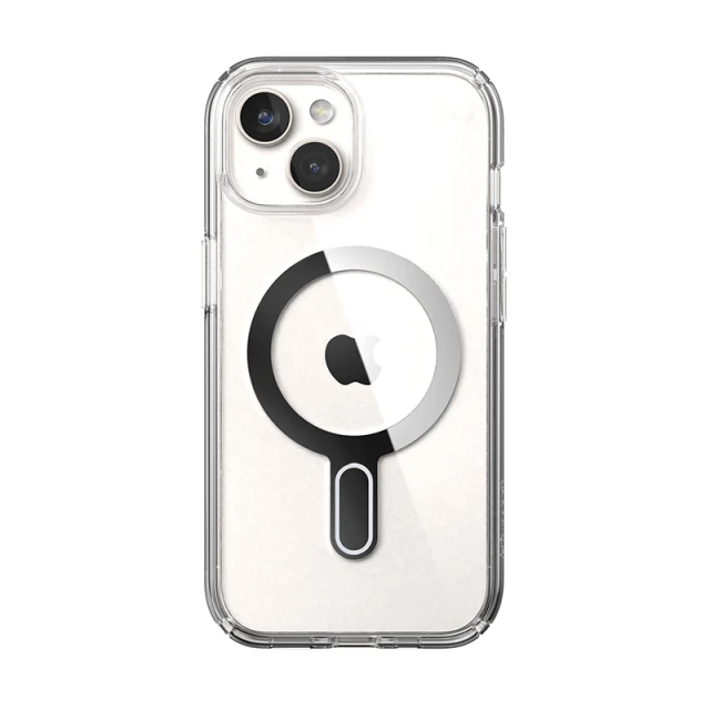Чохол Speck Presidio Perfect-Clear ClickLock для iPhone 15 | 14 | 13 Clear Chrome with MagSafe (150441-3199)