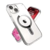 Чохол Speck Presidio Perfect-Clear ClickLock для iPhone 15 | 14 | 13 Clear Chrome with MagSafe (150441-3199)