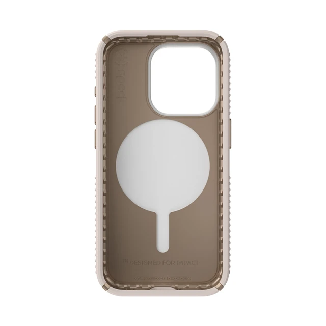 Чохол Speck Presidio2 Grip ClickLock для iPhone 15 Pro Bleached Bone Heirloom Gold with MagSafe (150447-3214)