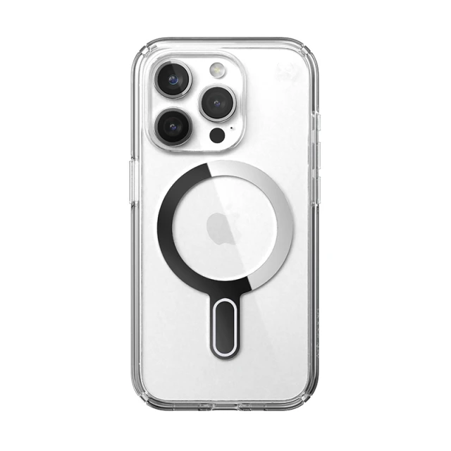 Чохол Speck Presidio Perfect-Clear ClickLock для iPhone 15 Pro Clear Chrome with MagSafe (150449-3199)