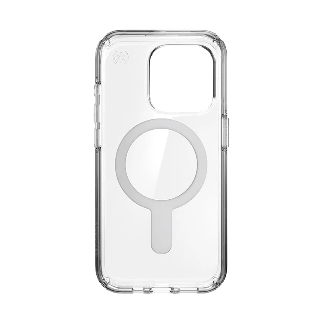 Чохол Speck Presidio Perfect-Clear ClickLock для iPhone 15 Pro Clear Chrome with MagSafe (150449-3199)
