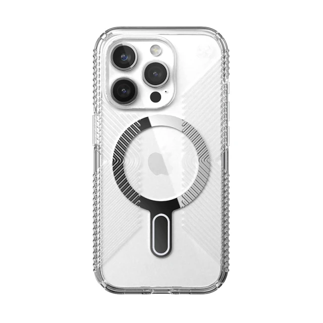 Чохол Speck Presidio Perfect-Clear Grip ClickLock для iPhone 15 Pro Clear Chrome with MagSafe (150451-3199)