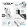 Чохол Speck Presidio Perfect-Clear Grip ClickLock для iPhone 15 Pro Clear Chrome with MagSafe (150451-3199)