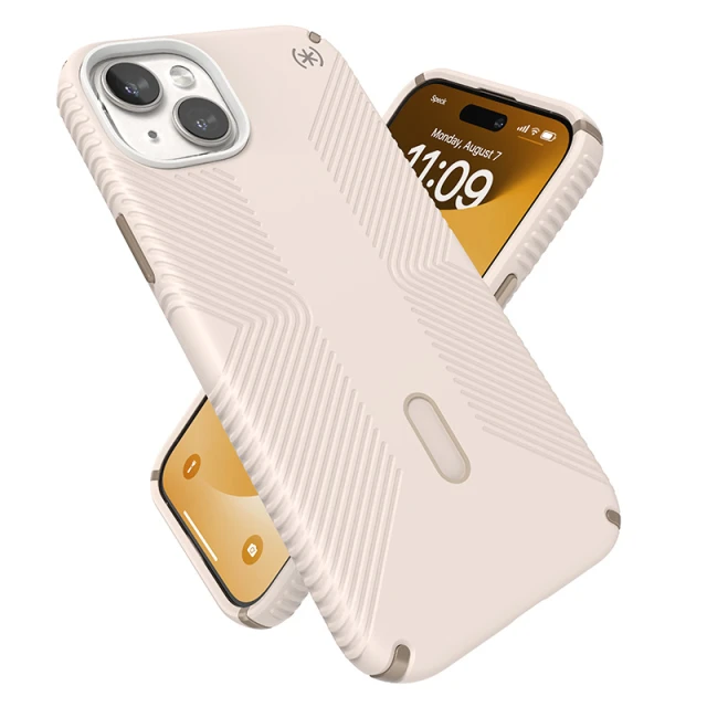 Чохол Speck Presidio2 Grip ClickLock для iPhone 15 Plus | 14 Plus Bleached Bone Heirloom Gold with MagSafe (150455-3214)