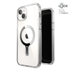 Чехол Speck Presidio Perfect-Clear ClickLock для iPhone 15 Plus | 14 Plus Clear Chrome with MagSafe (150457-3199)