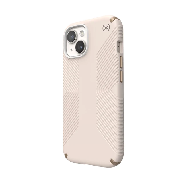 Чохол Speck Presidio2 Grip для iPhone 15 | 14 | 13 Bleached Bone Heirloom Gold (150473-3214)
