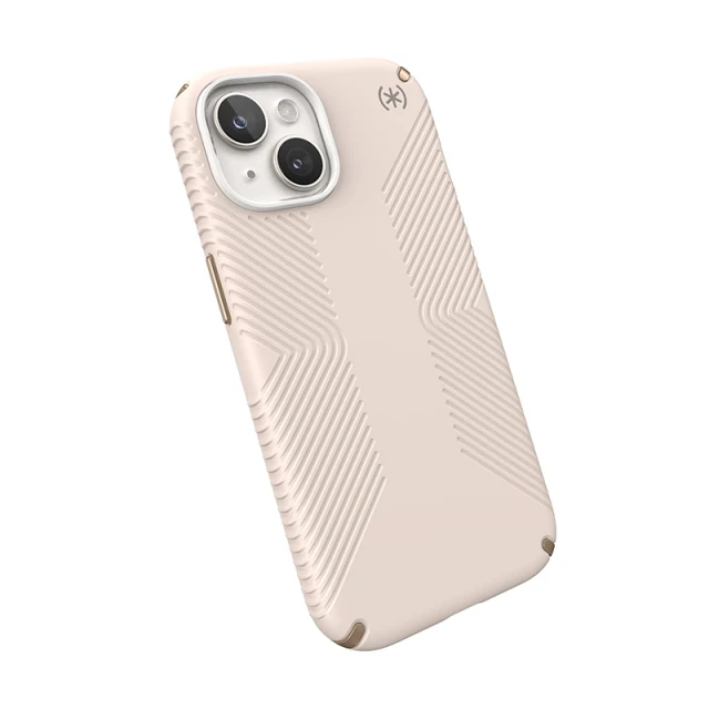 Чохол Speck Presidio2 Grip для iPhone 15 | 14 | 13 Bleached Bone Heirloom Gold (150473-3214)