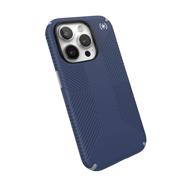 Чохол Speck Presidio2 Grip для iPhone 15 Pro Coastal Blue Dust Grey (150477-3206)