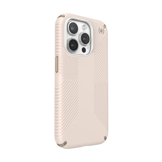 Чохол Speck Presidio2 Grip для iPhone 15 Pro Bleached Bone Heirloom Gold (150477-3214)