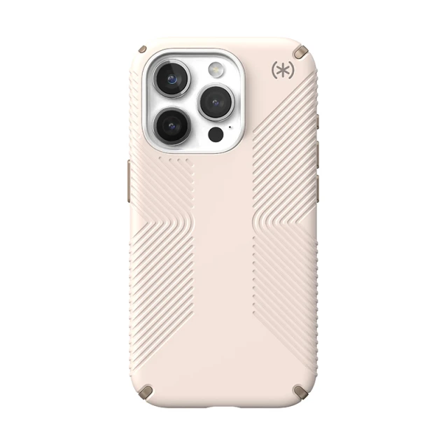 Чохол Speck Presidio2 Grip для iPhone 15 Pro Bleached Bone Heirloom Gold (150477-3214)
