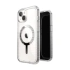 Чохол Speck GemShell Grip для iPhone 15 | 14 | 13 Clear Chrome with MagSafe (150494-3223)