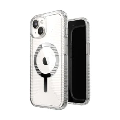 Чохол Speck GemShell Grip для iPhone 15 | 14 | 13 Clear Chrome with MagSafe (150494-3223)