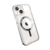 Чохол Speck GemShell Grip для iPhone 15 | 14 | 13 Clear Chrome with MagSafe (150494-3223)