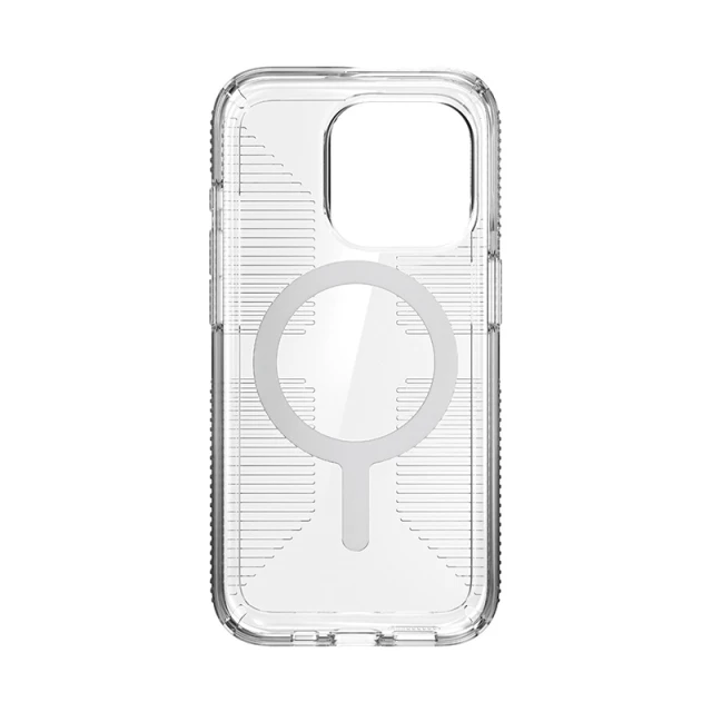 Чохол Speck GemShell Grip для iPhone 15 Pro Clear Chrome with MagSafe (150503-3223)