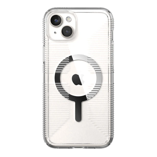 Чехол Speck GemShell Grip для iPhone 15 Plus | 14 Plus Clear Chrome with MagSafe (150512-3223)