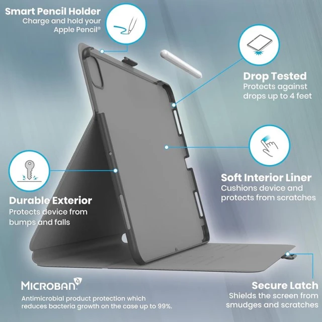 Чохол Speck Balance Folio для iPad Air 13 7 | 6 (2025-2024) Black (150526-D143)