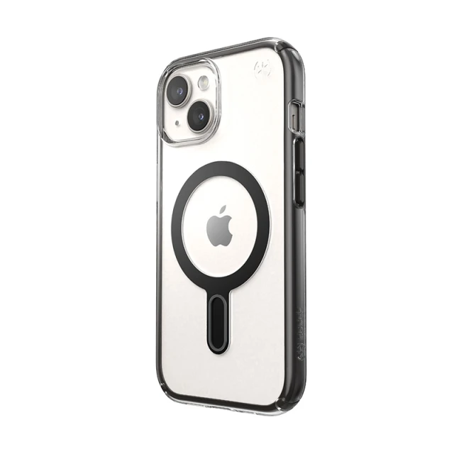 Чохол Speck Presidio Perfect-Clear ClickLock для iPhone 15 | 14 | 13 Clear Black with MagSafe (150441-3233)