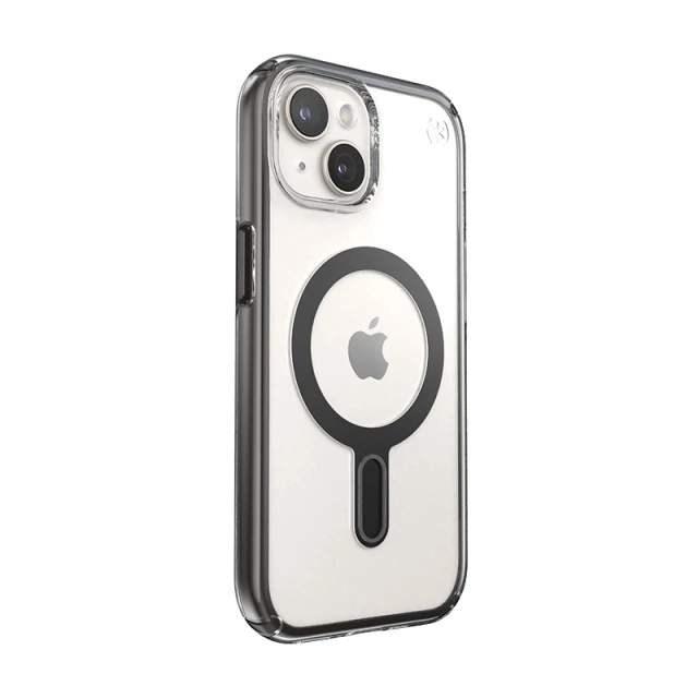 Чохол Speck Presidio Perfect-Clear ClickLock для iPhone 15 | 14 | 13 Clear Black with MagSafe (150441-3233)