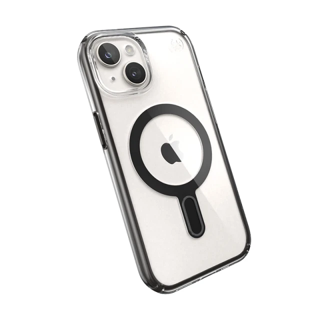 Чохол Speck Presidio Perfect-Clear ClickLock для iPhone 15 | 14 | 13 Clear Black with MagSafe (150441-3233)