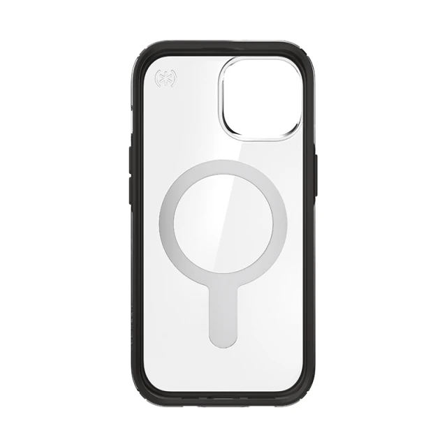 Чохол Speck Presidio Perfect-Clear ClickLock для iPhone 15 | 14 | 13 Clear Black with MagSafe (150441-3233)