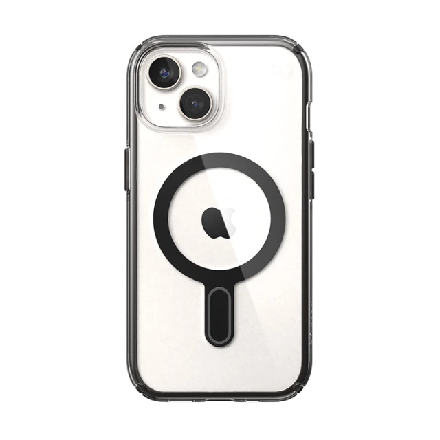 Чохол Speck Presidio Perfect-Clear ClickLock для iPhone 15 | 14 | 13 Clear Black with MagSafe (150441-3233)