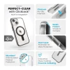 Чохол Speck Presidio Perfect-Clear ClickLock для iPhone 15 | 14 | 13 Clear Black with MagSafe (150441-3233)