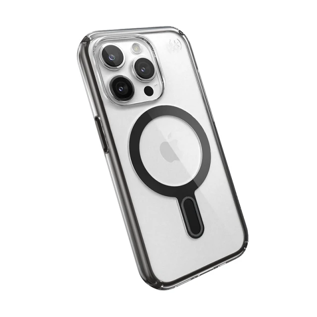 Чохол Speck Presidio Perfect-Clear ClickLock для iPhone 15 Pro Clear Black with MagSafe (150449-3233)