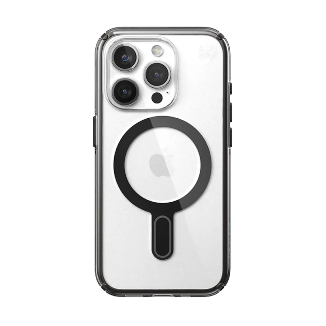 Чохол Speck Presidio Perfect-Clear ClickLock для iPhone 15 Pro Clear Black with MagSafe (150449-3233)