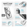 Чохол Speck Presidio Perfect-Clear ClickLock для iPhone 15 Pro Clear Black with MagSafe (150449-3233)