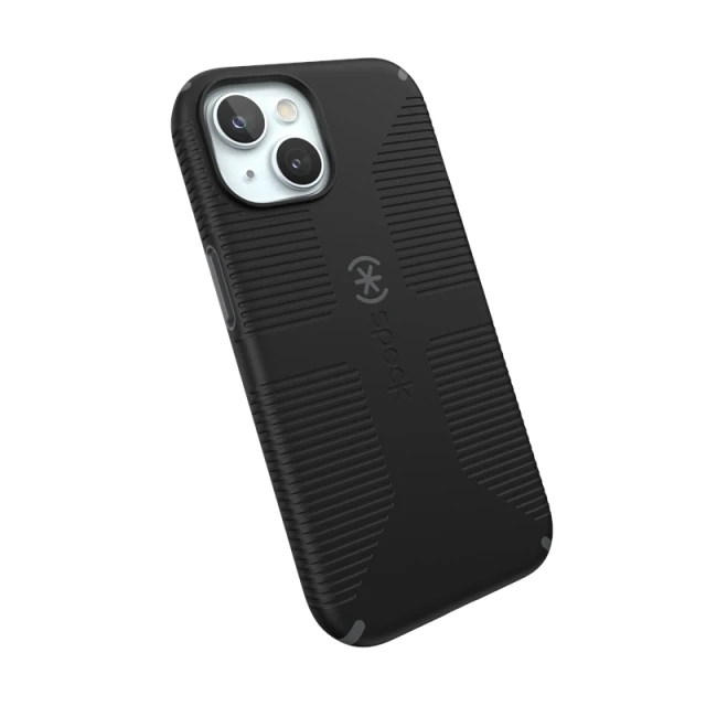 Чехол Speck Candyshell Grip для iPhone 17e / 16e / 15 / 14 / 13 Black/Slate Grey with MagSafe (150490-B565)
