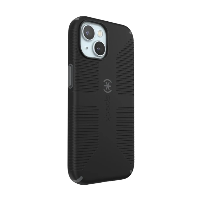 Чехол Speck Candyshell Grip для iPhone 17e / 16e / 15 / 14 / 13 Black/Slate Grey with MagSafe (150490-B565)