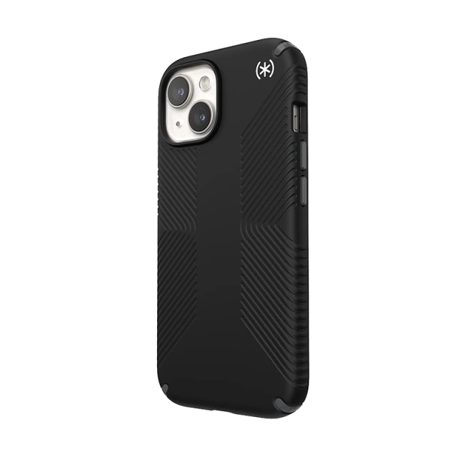 Чехол Speck Presidio2 Grip для iPhone 15 | 14 | 13 Black/Slate Grey with MagSafe (150557-3205)