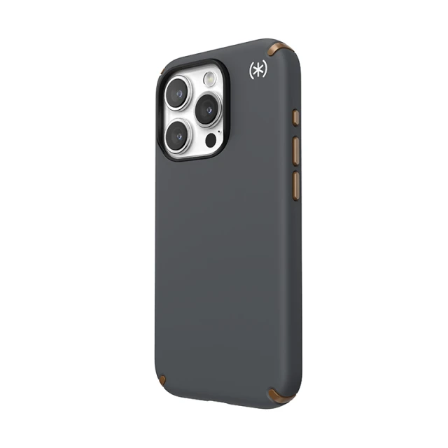 Чохол Speck Presidio2 Pro для iPhone 15 Pro Charcoal Grey Cool Bronze with MagSafe (150564-3212)