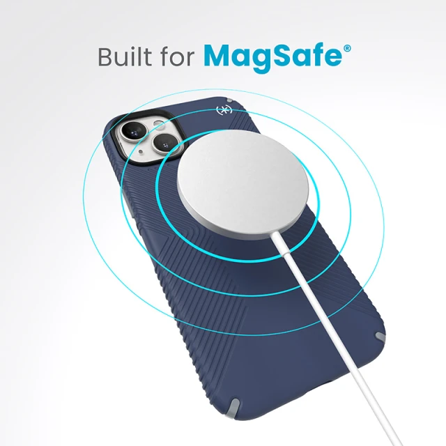 Чохол Speck Presidio2 Grip для iPhone 15 Plus | 14 Plus Coastal Blue Dust Grey with MagSafe (150569-3206)