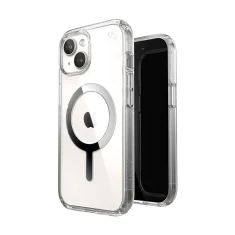 Чохол Speck Presidio Perfect-Clear для iPhone 15 | 14 | 13 Clear Chrome with MagSafe (150553-3240)