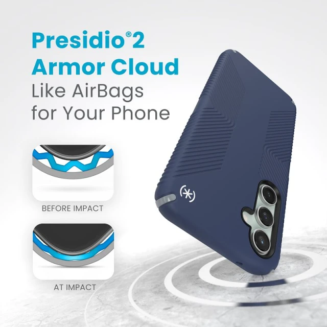 Чохол Speck Presidio2 Grip для Samsung Galaxy S23 FE (S711) Coastal Blue Dust Grey (150589-3206)