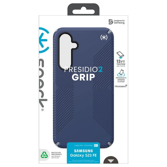 Чохол Speck Presidio2 Grip для Samsung Galaxy S23 FE (S711) Coastal Blue Dust Grey (150589-3206)