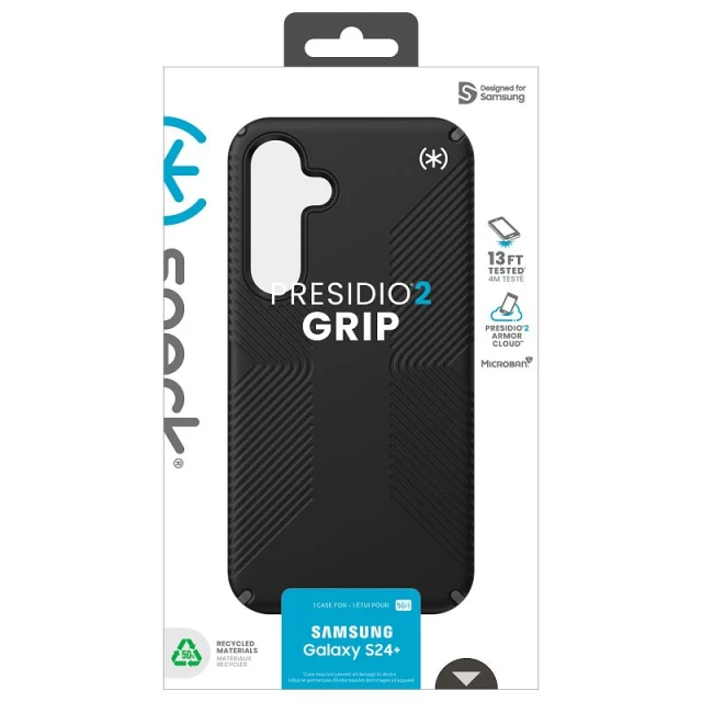 Чохол Speck Presidio2 Grip для Samsung Galaxy S24 Plus (S926) Black/Slate Grey (150616-3205)