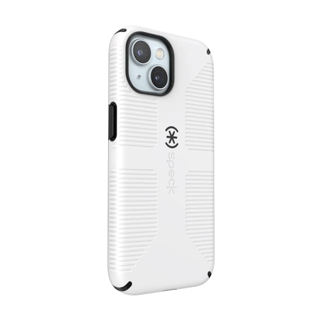 Чохол Speck Candyshell Grip для iPhone 17e / 16e / 15 / 14 / 13 White / Black with MagSafe (150652-1909)