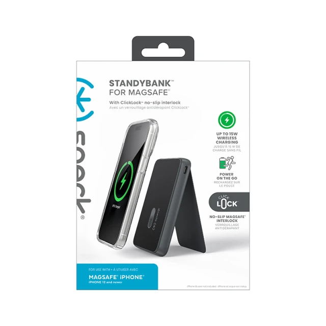 Портативний зарядний пристрій Speck StandyBank with ClickLock 5000mAh Black with MagSafe (150684-1041)
