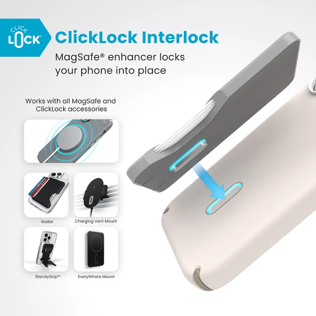 Чехол Speck Presidio2 Pro ClickLock для iPhone 16 Bleached Bone Heirloom Gold with MagSafe (150688-3214)